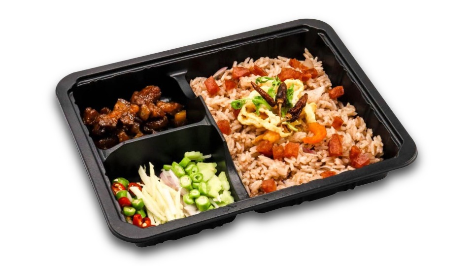 ข้าวคลุกกะปิทรงเครื่องหมูหวานบ้านขนิษฐา (Khaao Klook Kapi Song-kruang Moo Waan Baan Khanitha) — Baan Khanitha Express Meal Box