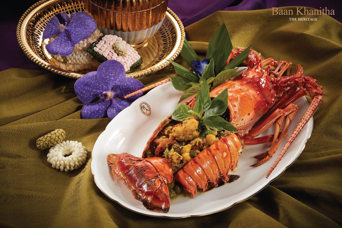Phuket Lobster with Green Curry Sauce